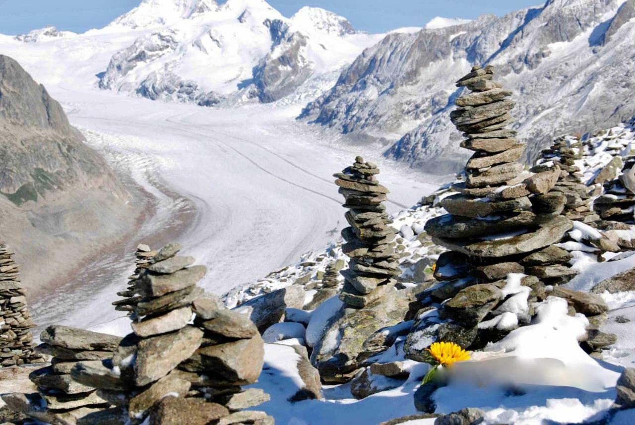 Mischabelblick Apartman Fiesch Kültér fotó